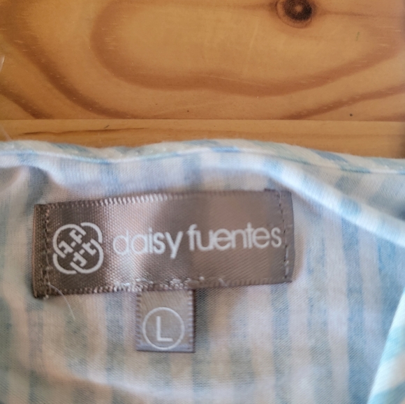 Daisy Fuentes Striped Tank ~ Large - Picture 4 of 7